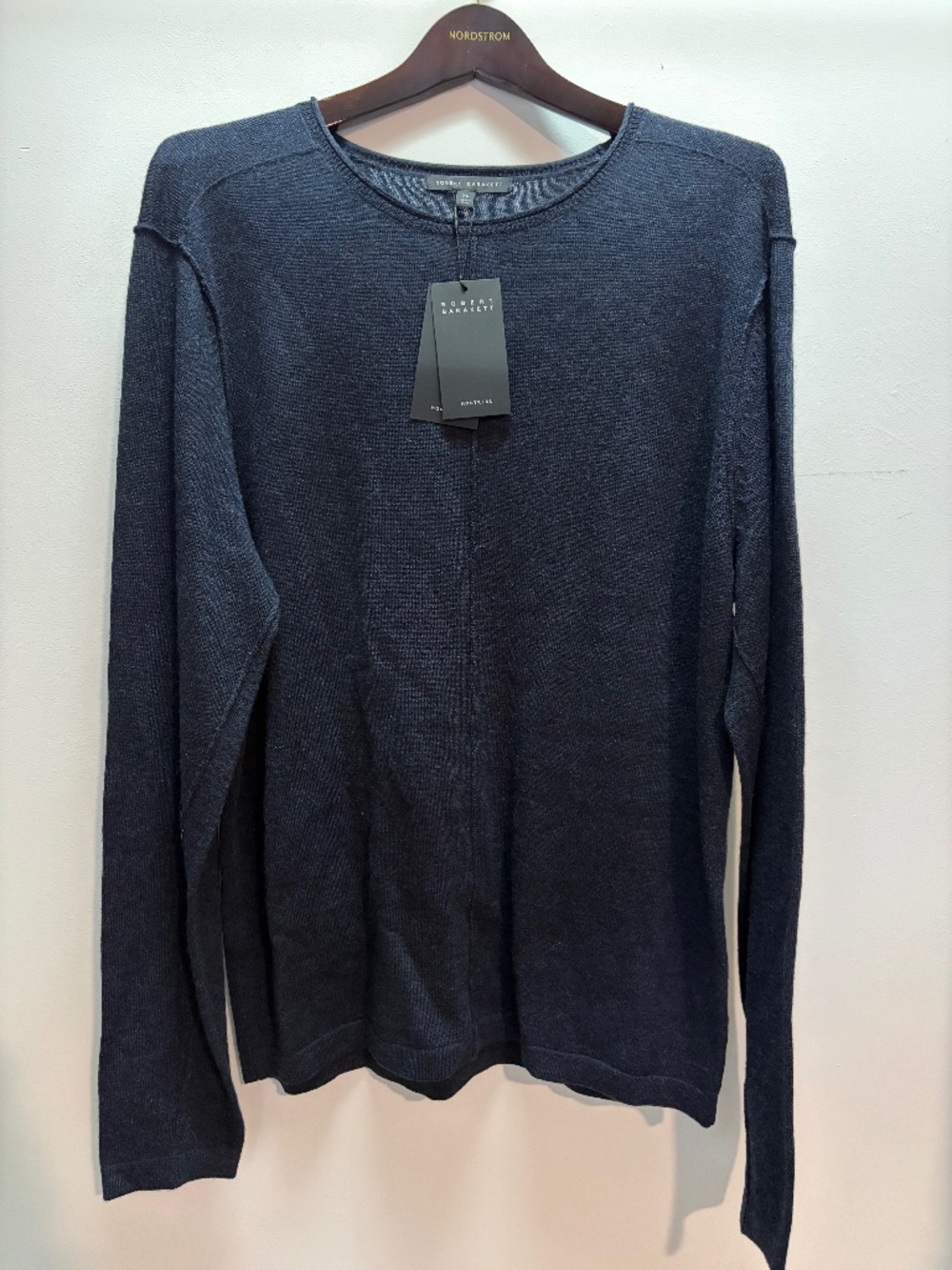 Men’s New Robert Barakett Navy Knit Sweater (size: XL) - Picture 1 of 7